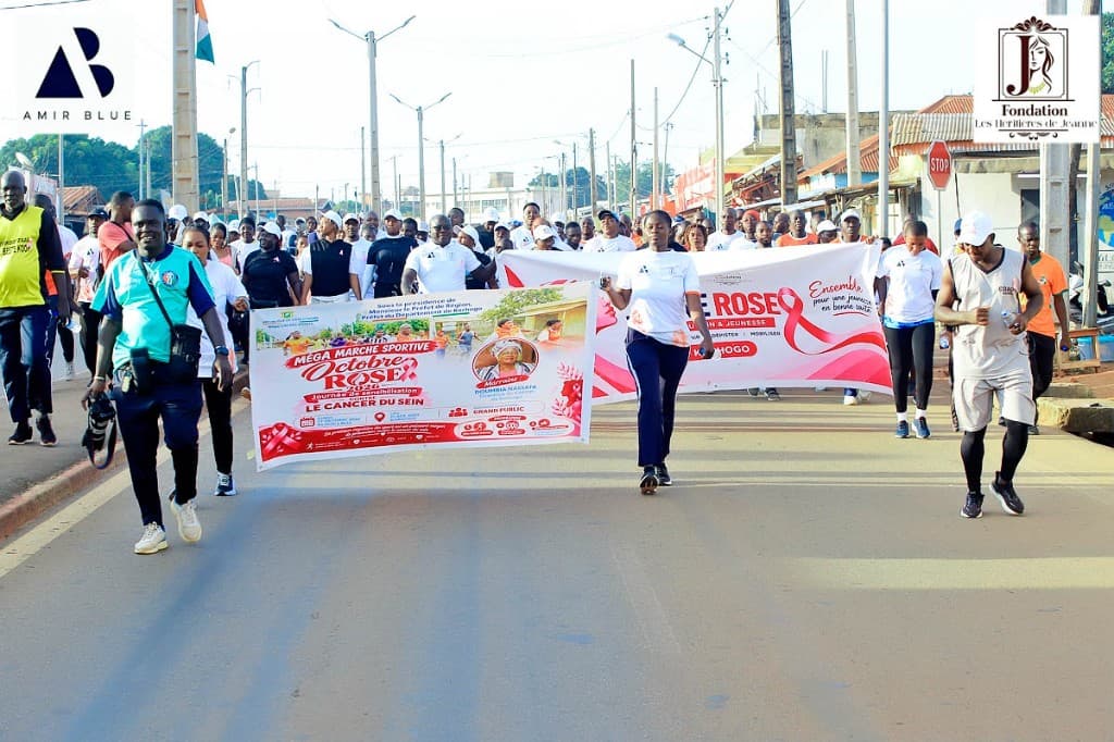 Jeune Rose · mobilisation, sport et sensibilisation Octobre Rose 2026 à Korhogo